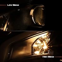 Vista 7 de AKKON - Compatible con faros delanteros de proyector de tubo de luz LED DRL Nissan Maxima 2009-2014 - Carcasa negra