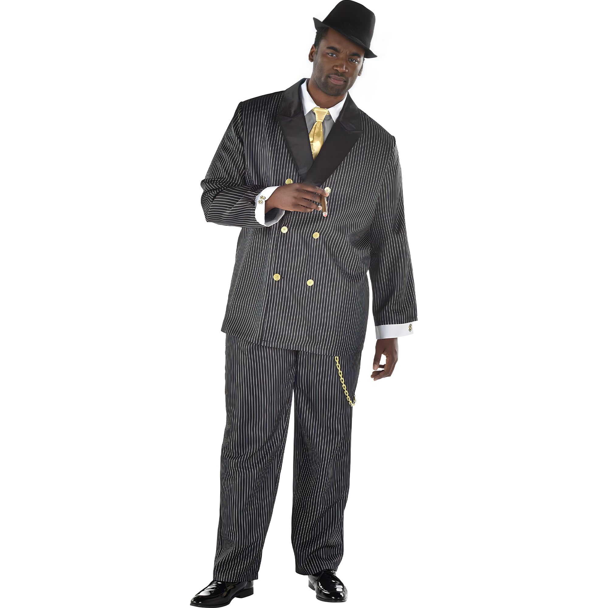 Amazon.com: Party City Head Honcho Costume for Adults - 20s-Style Gangster  Costume Includes Double-Breasted Jacket & Pants