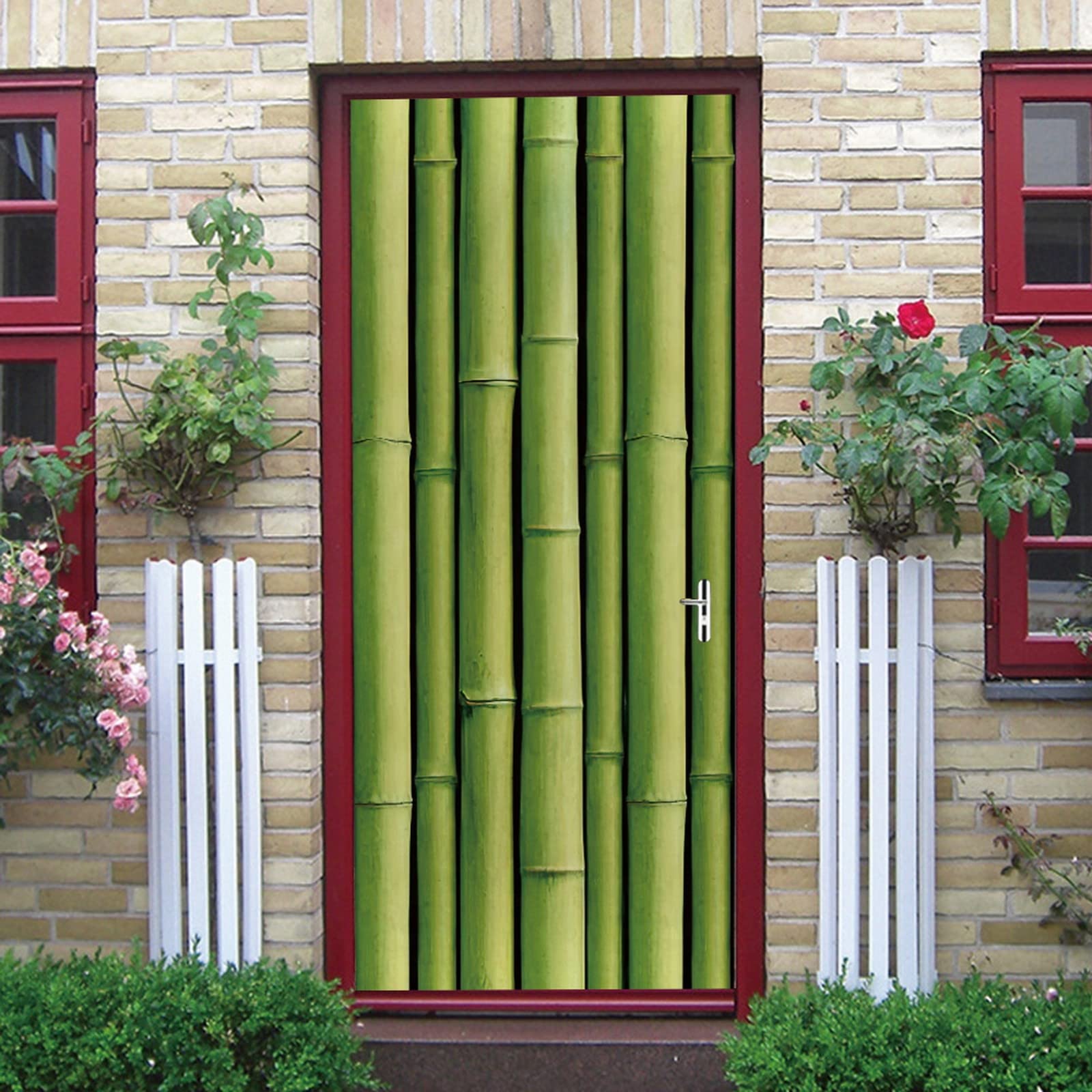 A.Monamour Sticker Porte Autocollant Poster De Porte 3D Bambou Vert Zen Vinyle Affiche De Porte Sticker Mural Papier Peint Art Décor 85 x 200 cm A.Monamour Sticker Porte Autocollant Poster De Porte 3D Bambou Vert Zen Vinyle Affiche De Porte Sticker Mural Papier Peint Art Décor 85 x 200 cm