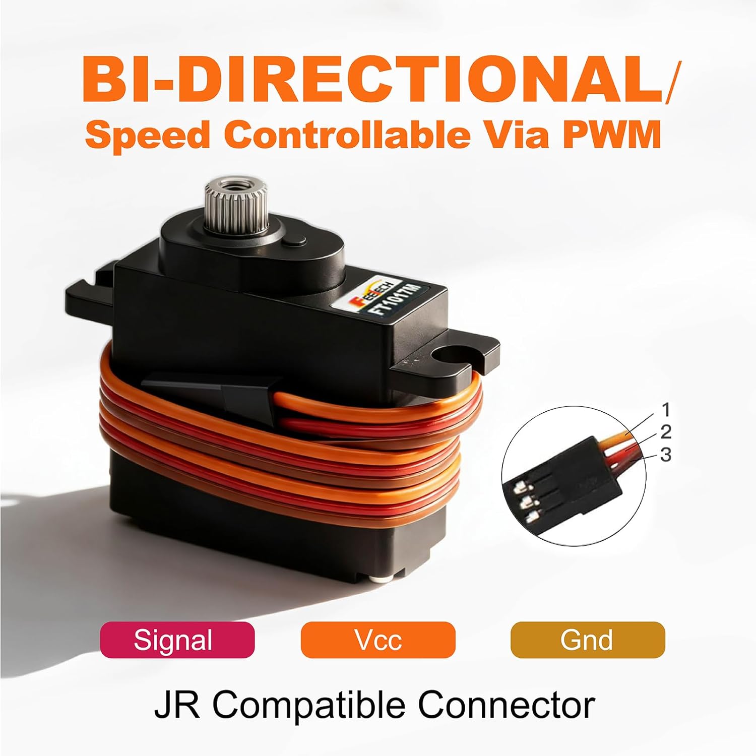 7.4V 10.5KG Metal Gear Digital Mini Servo Motor, High Torque 180 Degree RC Servo for TRX4M, SCX24, 1/10 Scale Cars, Robotics, Boats & Planes, Upgraded Metal Gear System (7.4V 5.5KG-180°)