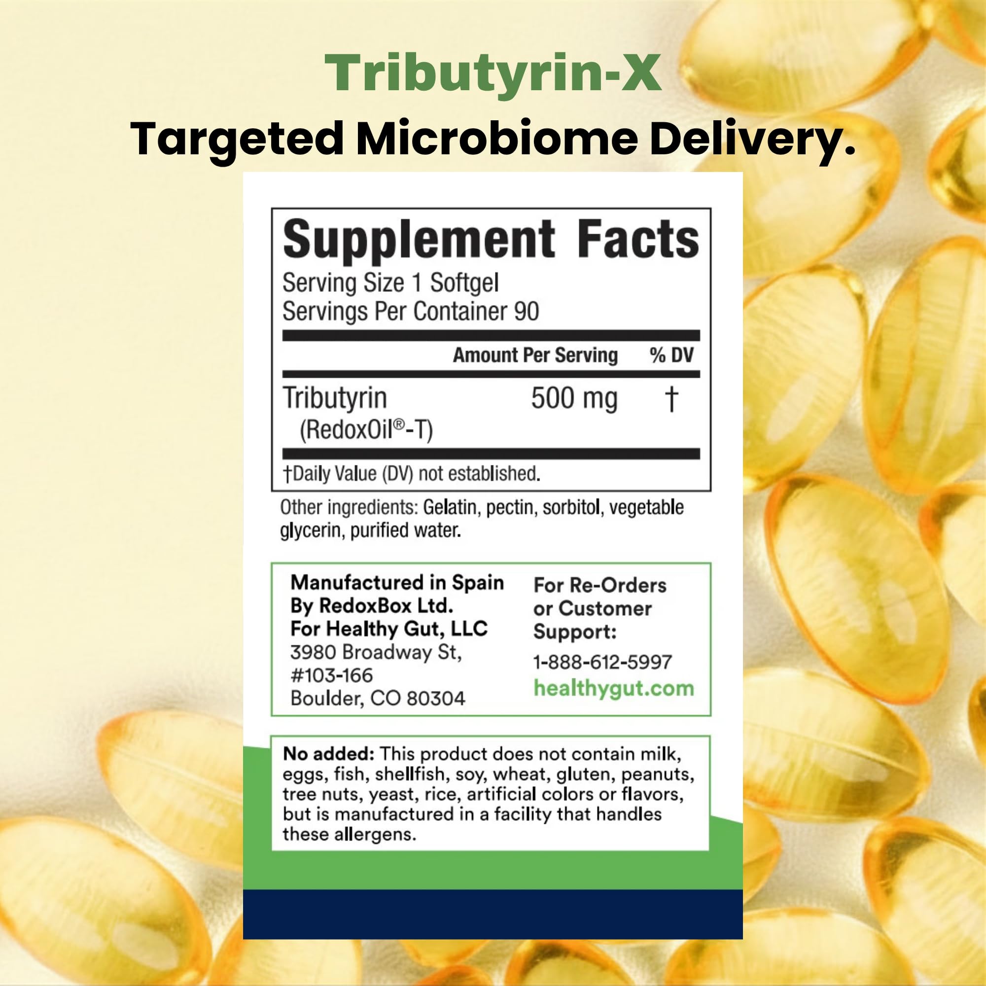 Healthy Gut Tributyrin-X | Bioavailable Butyrate Supplement | 90 Servings — Amazon image 3