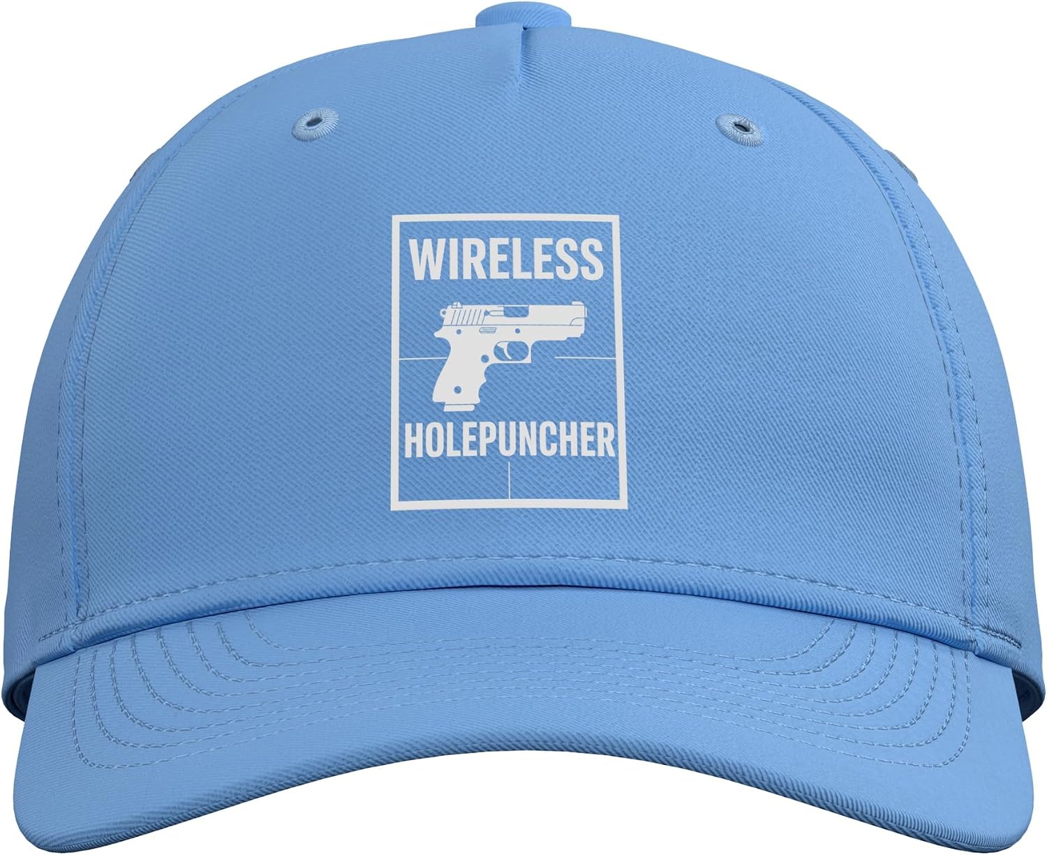 Wireless Holepuncher Weapon Silhouette Adjustable Baseball Hat image 2