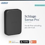 Schlage Sense Pro UWB Smart Lock, Hands-Free Unlock Keyless Entry Deadbolt, WiFi Touchscreen Keypad, Works with Apple Home Key & Matter Over Thread, Matte Black, BE889WB D SEP 622