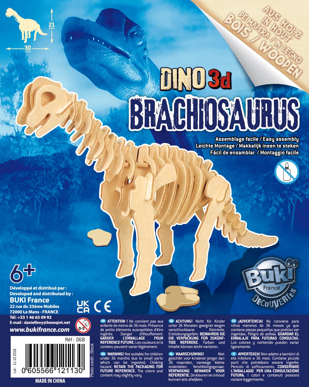 BUKI D6B - Dinozaury 3D - model losowy