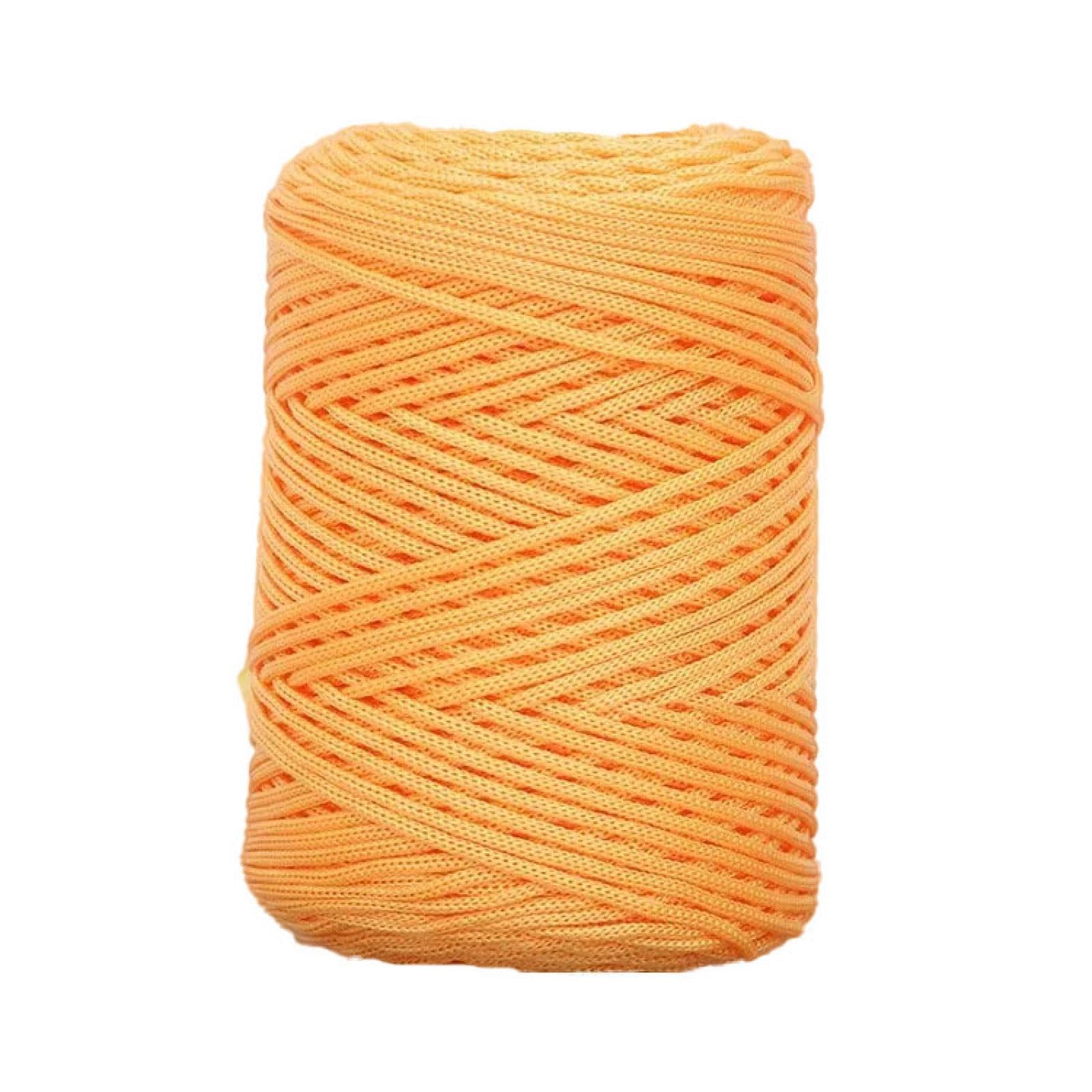 Polyester Macramé Cordon DIY Été Ruban Tricot Crochet Tissage Fil Filles Sac Chapeau Pantoufle Artisanat Fil 4PCS col-7