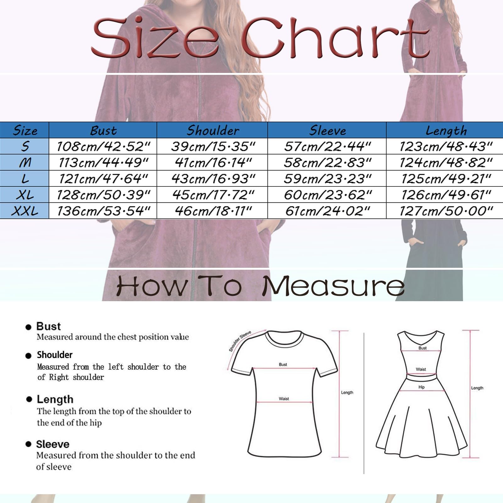 Robe De Chambre Capuche avec Zipper, Peignoir De Bain Femme Polaire Unie, Chemise De Nuit Grande Taille à Manches Longues, Chaud Et Confortable VêTements De Nuit Femme Automne Hiver
