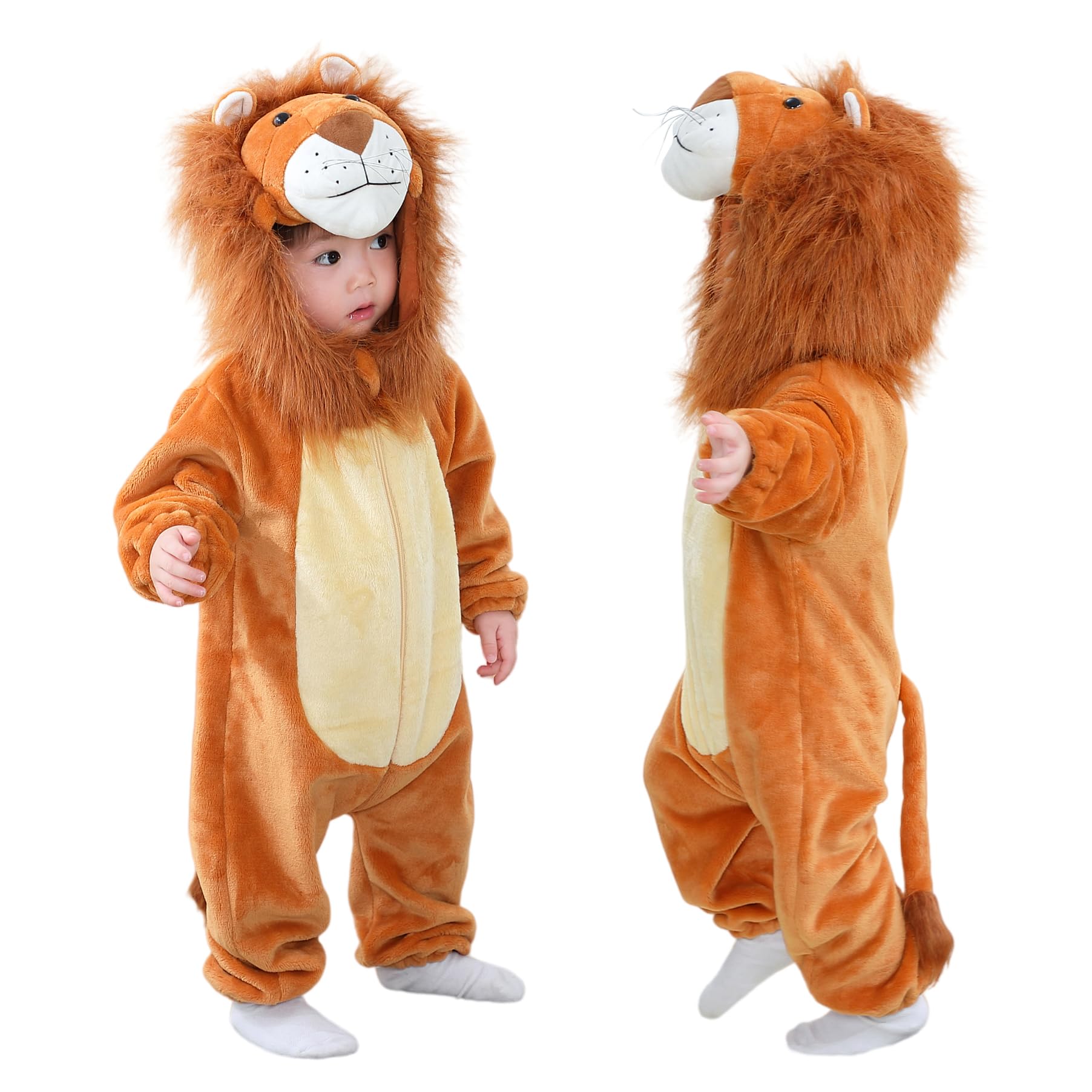 TONWHAR Kid's And Toddler's Animal Halloween Costume Outfit Baby One-Piece Rompers Onesie — view 12