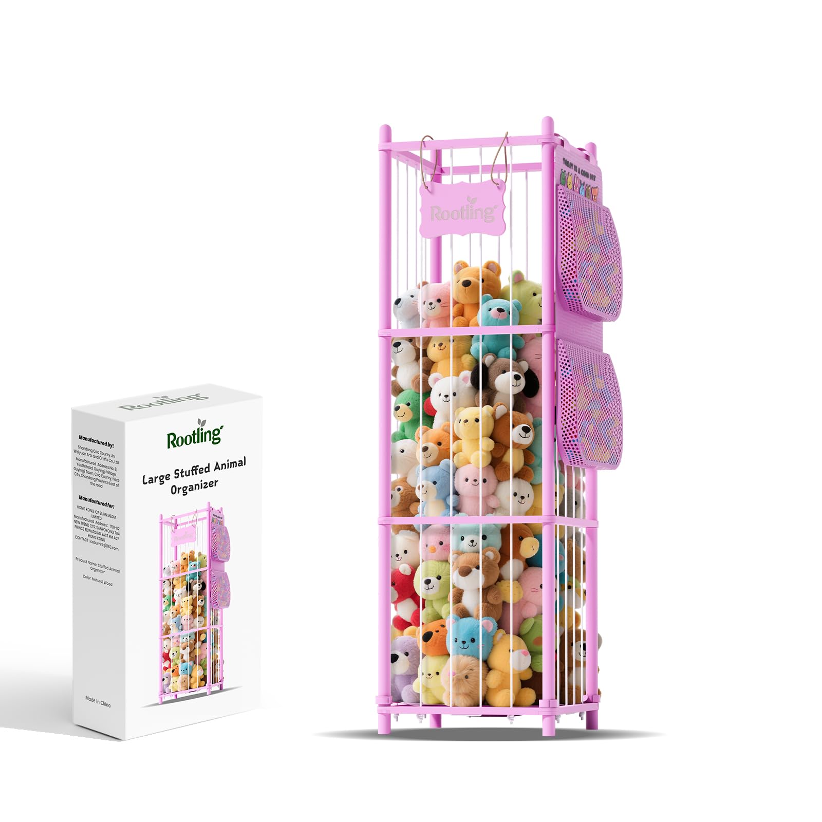Organizador de peluches de madera para acabar con el caos de juguetes