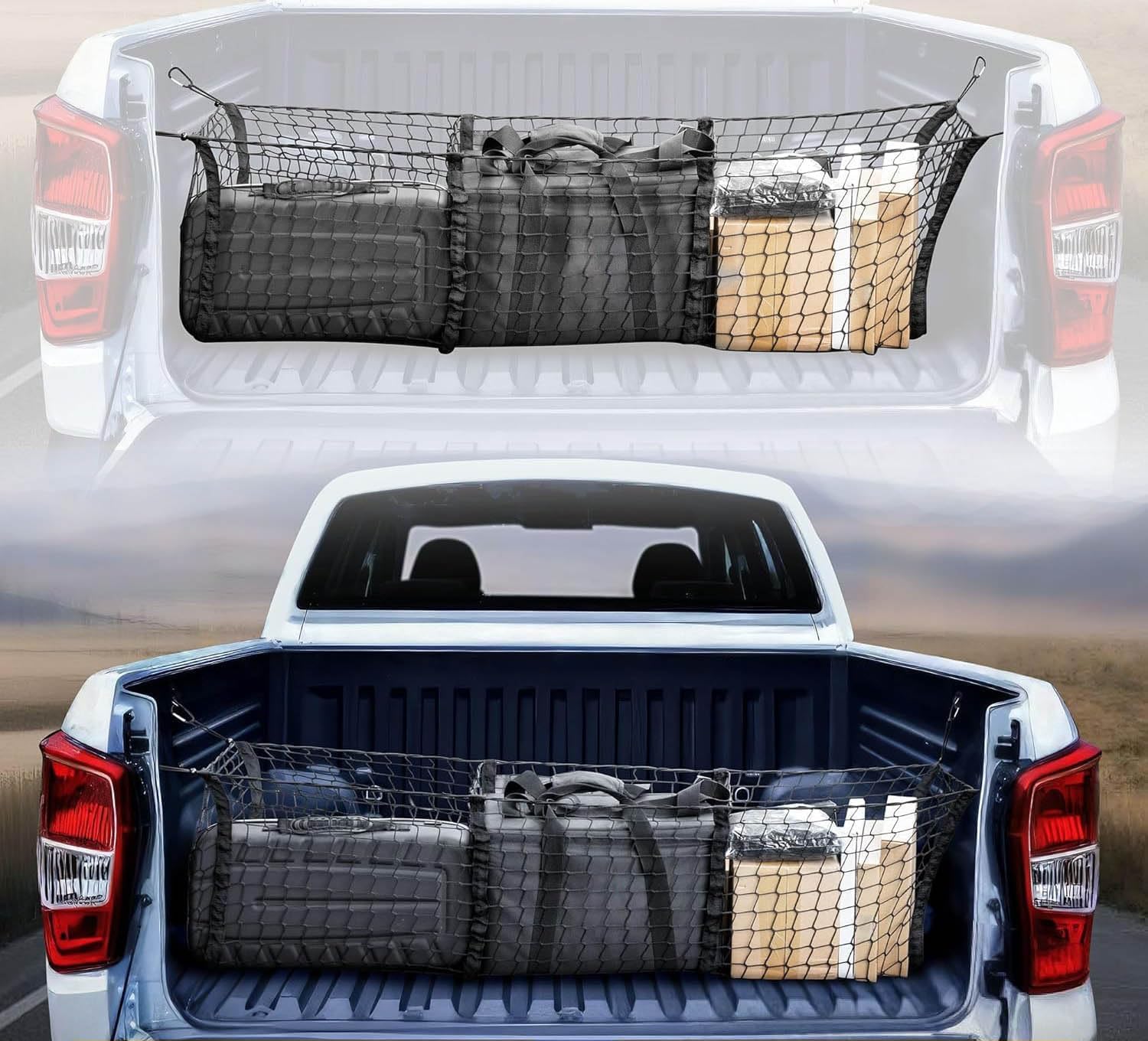 Sieć bagażnikowa ciężarówki do Gmc Sierra Slt/At4/Denali Crew Cab 2019-2020