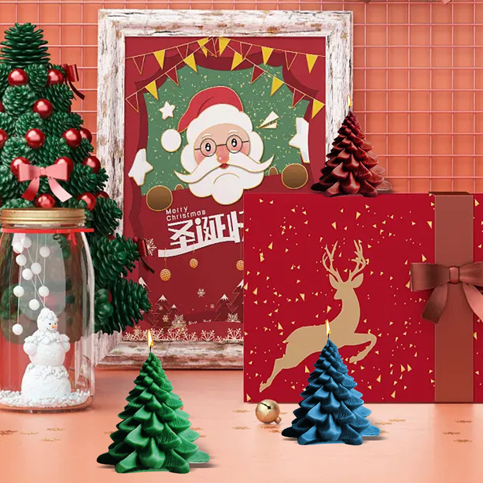 Amazon.co.jp: キャンドルモールド クリスマス クリスマスツリー