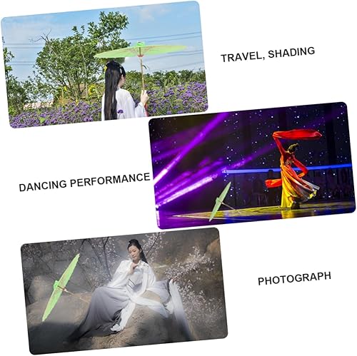 Miniatura 7 de PACKOVE 2 unids paraguas de papel para bodas danza clásica accesorios cosplay paraguas chino paraguas artesanía paraguas de papel aceite paraguas