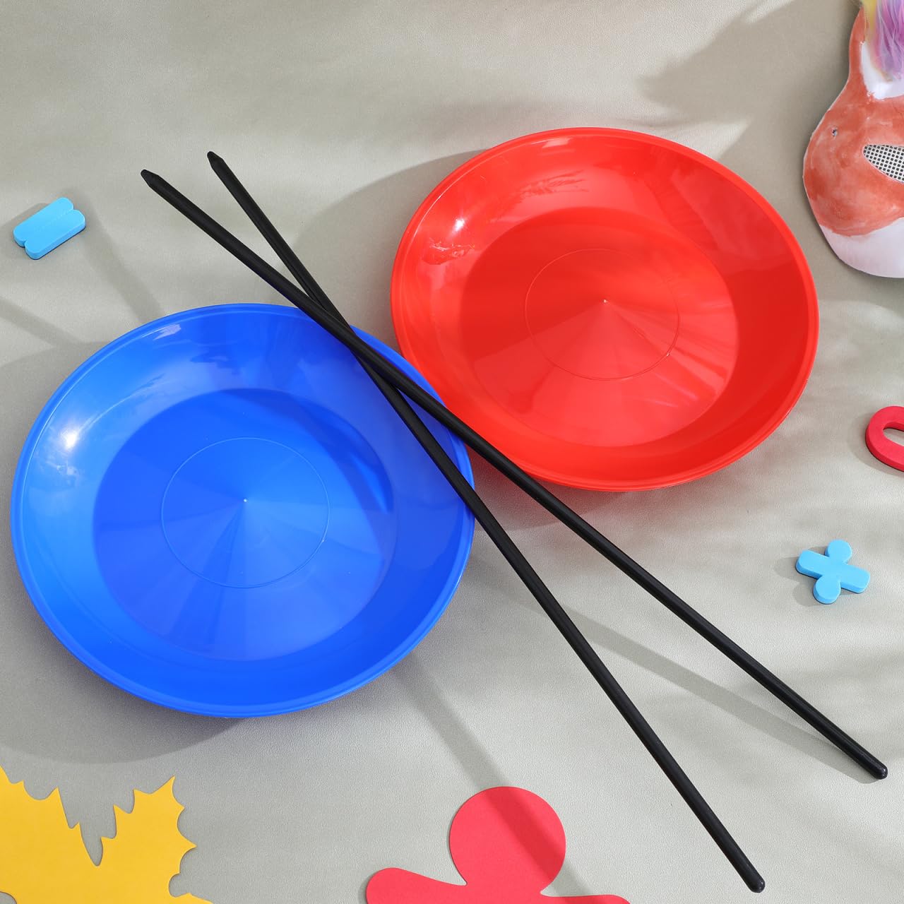 TOYANDONA Set di piatti giocoleria per bambini e adulti colorati con aste per girare e giocoleria giocattolo circo per feste e spettacolo