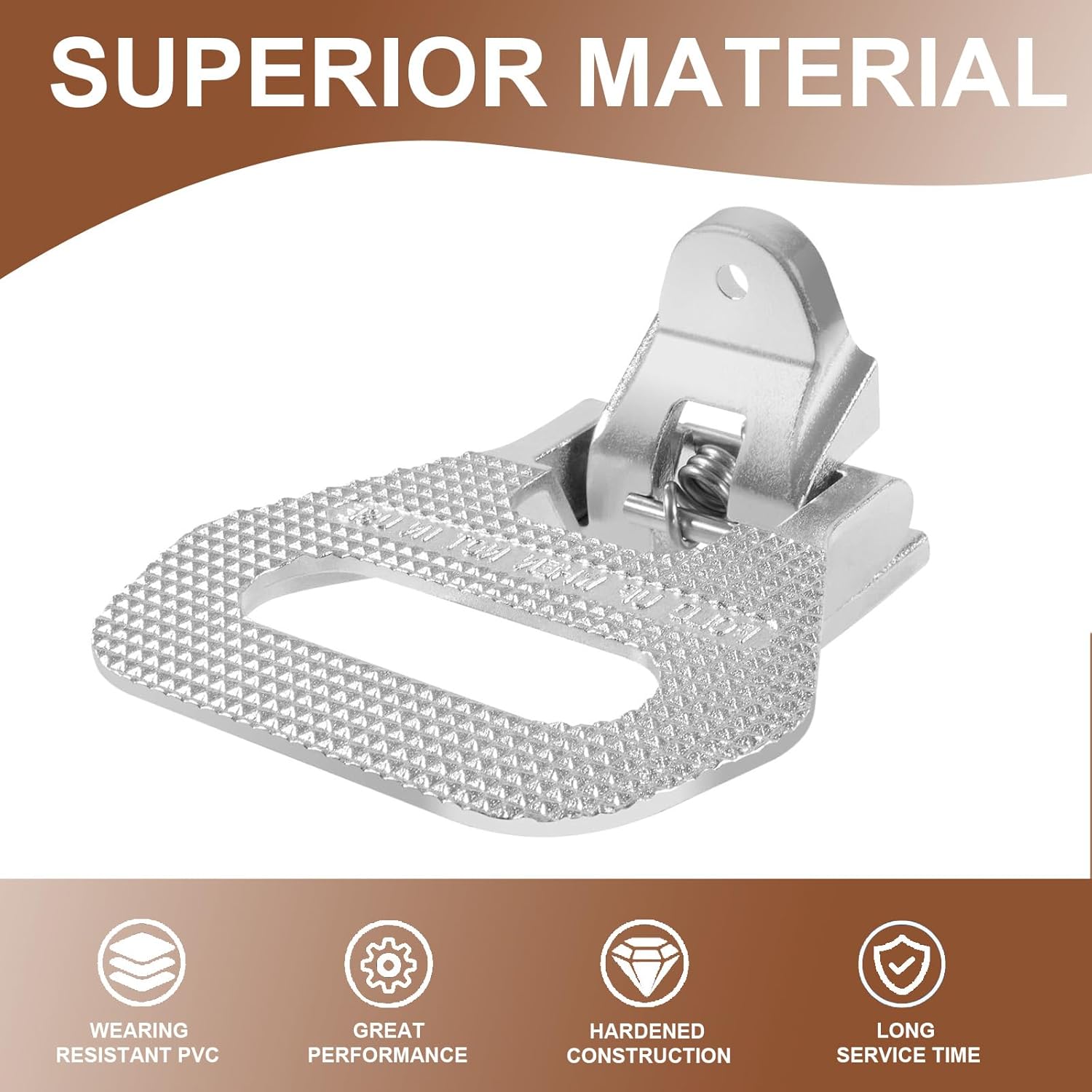 YMT 52365862 Folding Safety Step, Heavy Duty Folding Truck Step Fits Trucks, Boat Trailers, Campers, RVs, Multi-Purpose, Anti-Slip Folding Foot/Grab Step