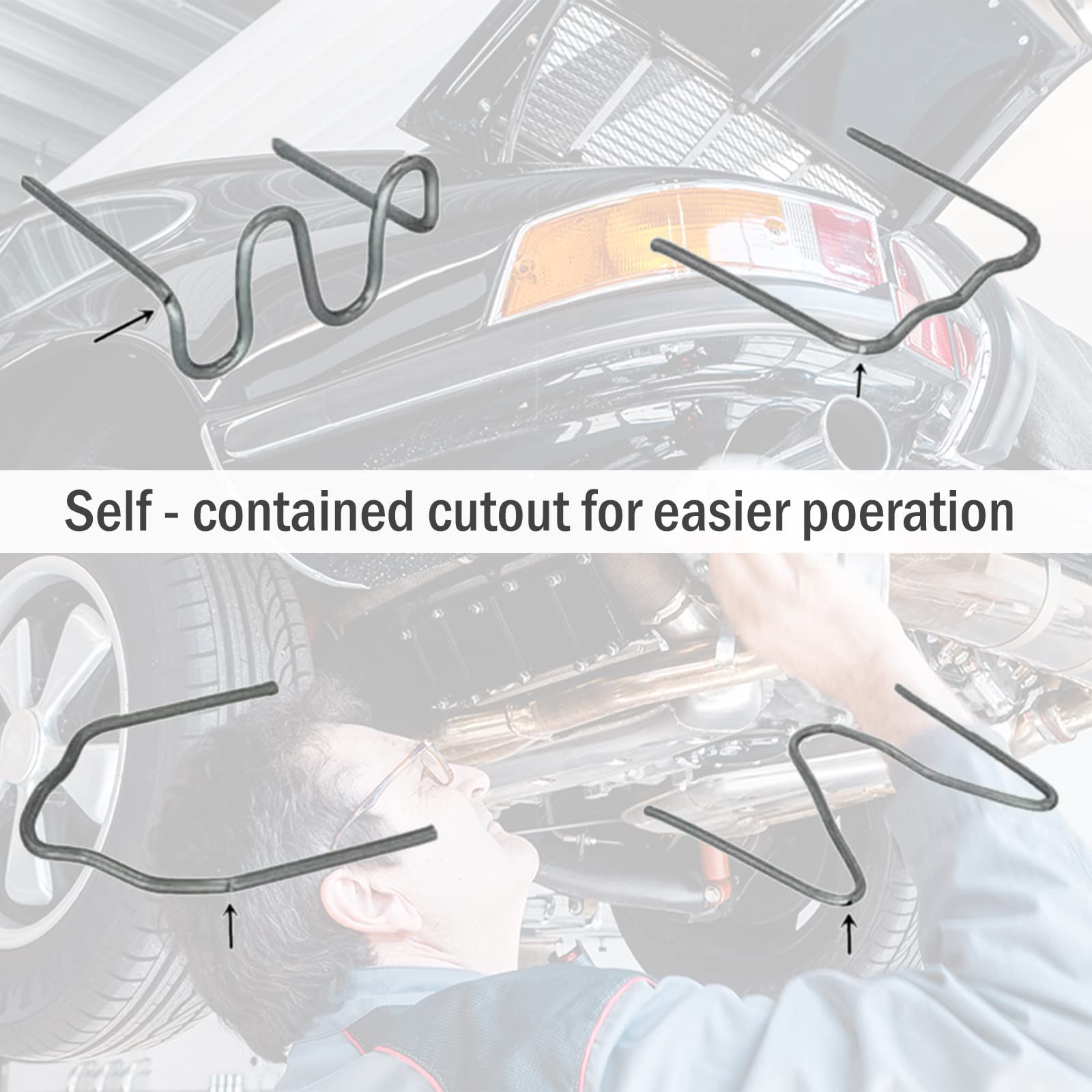 HPiano 1200 stuks roestvrijstalen hete nietjes, kunststof lasmachine voor auto bumper scheur reparatie, 0,8 mm/0,6 mm lasaccessoires, bumper reparatieset