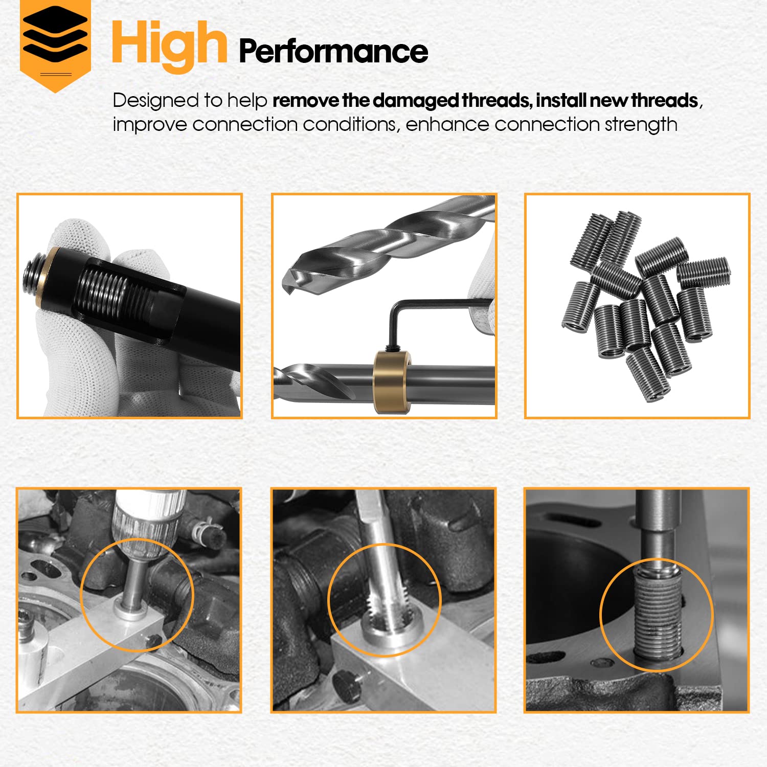 Amazon.com: DearChan 35119S Metric Head Bolt Thread Repair