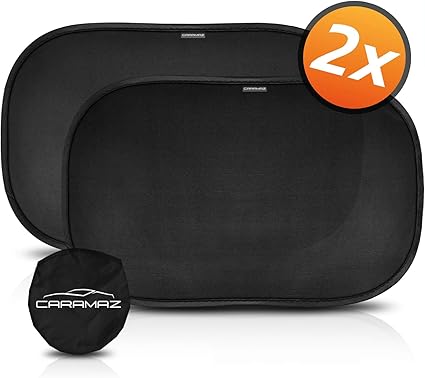 Pare Soleil Voiture Bebe Enfant Protection Uv Chaleur Adhesion Sans Ventouse Pose Rapide Facile 2 Pieces Grand De 51 X 31 Cm Noir Amazon Fr Auto Et Moto