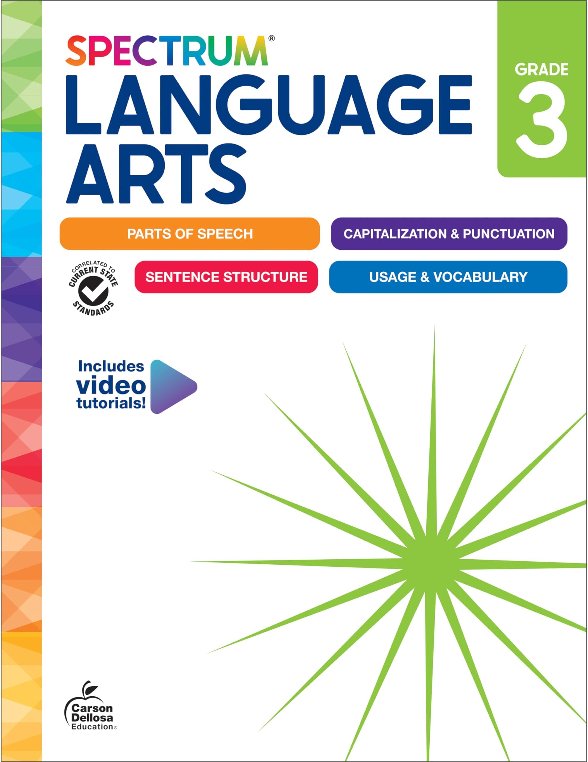 Spectrum Language Arts Workbook - Grade 3 - NEW