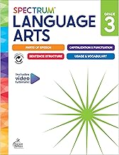 Spectrum Language Arts 3rd Grade Workbooks, ELA Activity Book for Kids Ages 8-9, Parts of Speech, Sentence Structure, English Grammar, Vocabulary, Spelling and More, Classroom or Homeschool Curriculum