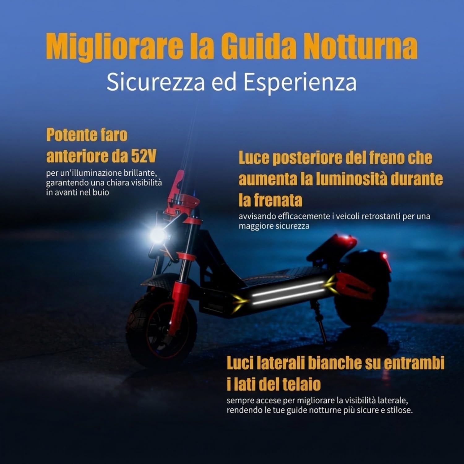 V4MAX Monopattino Elettrico per Adulti, 52V 23Ah, 45-55Km di Autonomia | Limite Di Velocità Sbloccabile,Display HD,Pneumatici 10",Sblocco NFC,Doppia Sospensione&Freno a Disco,Supporto per Telefono