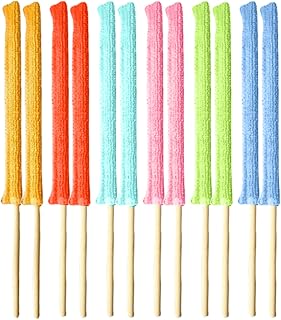 YQWIN 12Pcs Microfiber Detail Duster Sticks, Small Dusters for Cleaning, Crevice Cleaning Tool, Gap Dust Cleaner, Mini Duster for Cleaning Fan Blade/Ac Vent/Car Vent/Blind/The Small Corner
