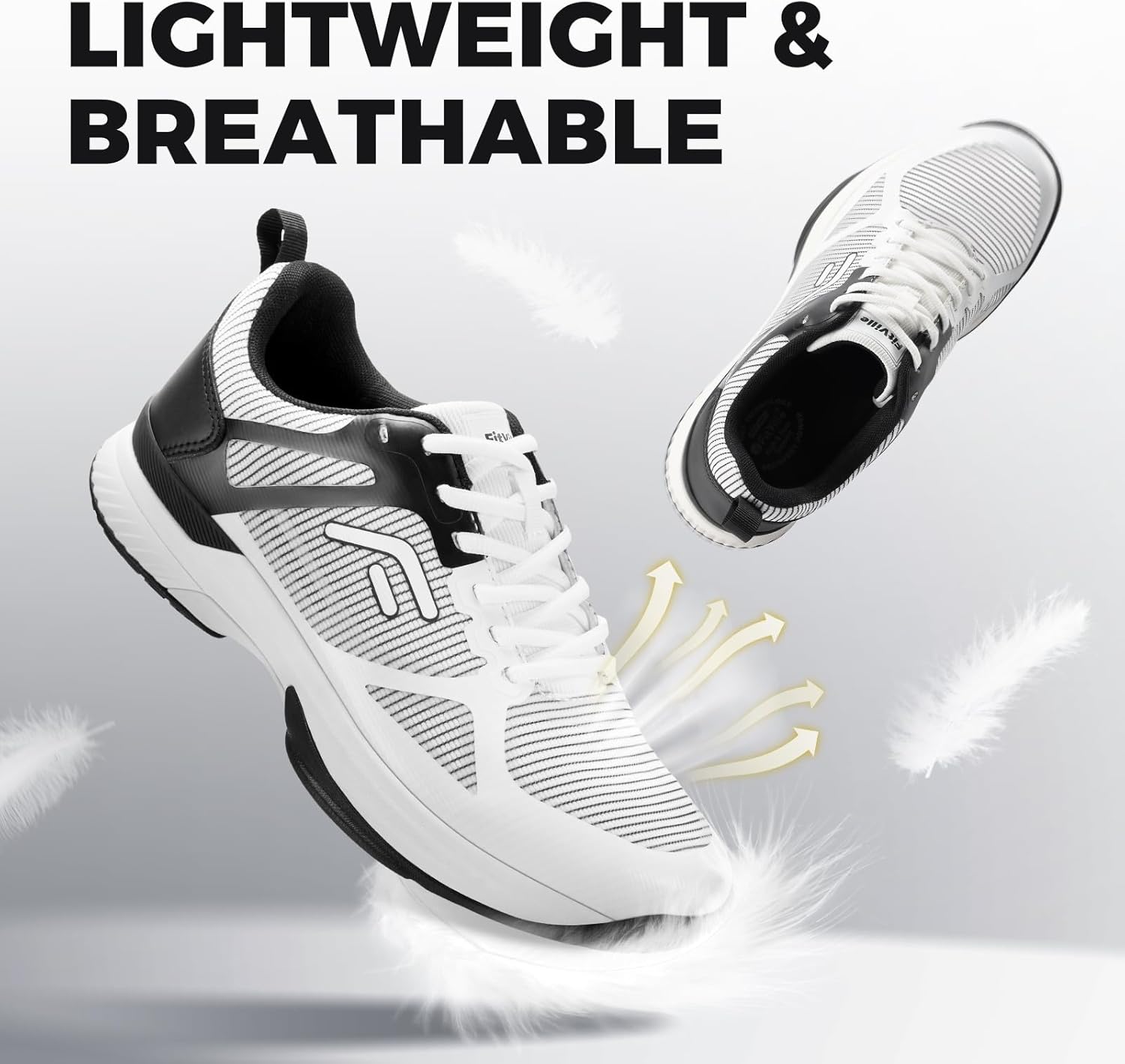 FitVille Extra Wide Pickleball Shoes for Men, All Court Tennis Sneakers Shoes with Arch Support - Image 7