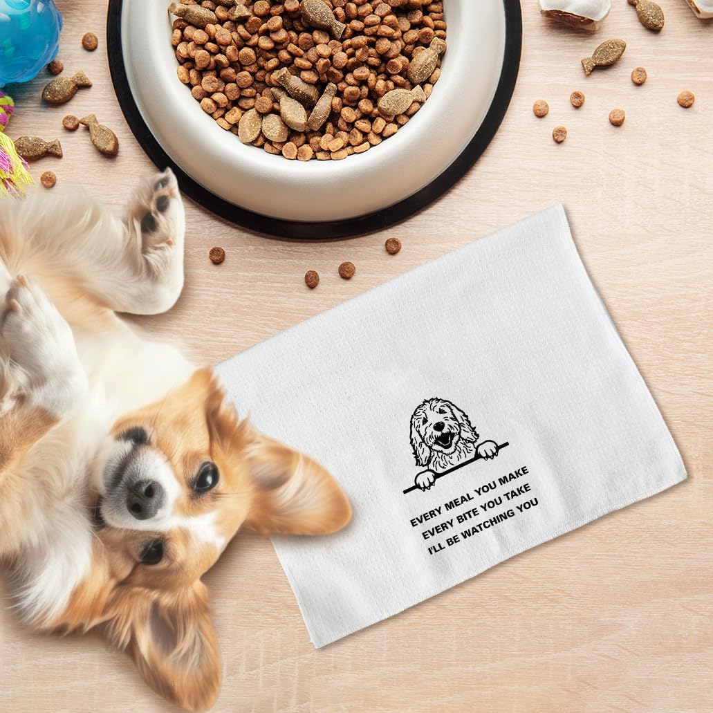 Goldendoodle Gifts Kitchen Towels, Goldendoodle Gifts for Women, Golden Doodle Dog Hand Towels, Golden Doodle DogTea Towels Dish Towels for Kitchen, Dog Kitchen Bathroom Decor, 16x24 Inch - Image 6