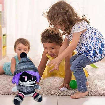 Murder Drones Plush Toys Uzi,Cartoon Stuffed Anime Cute Soft Plushies Dolls with Stickers as Gift for Fans Kids Collection