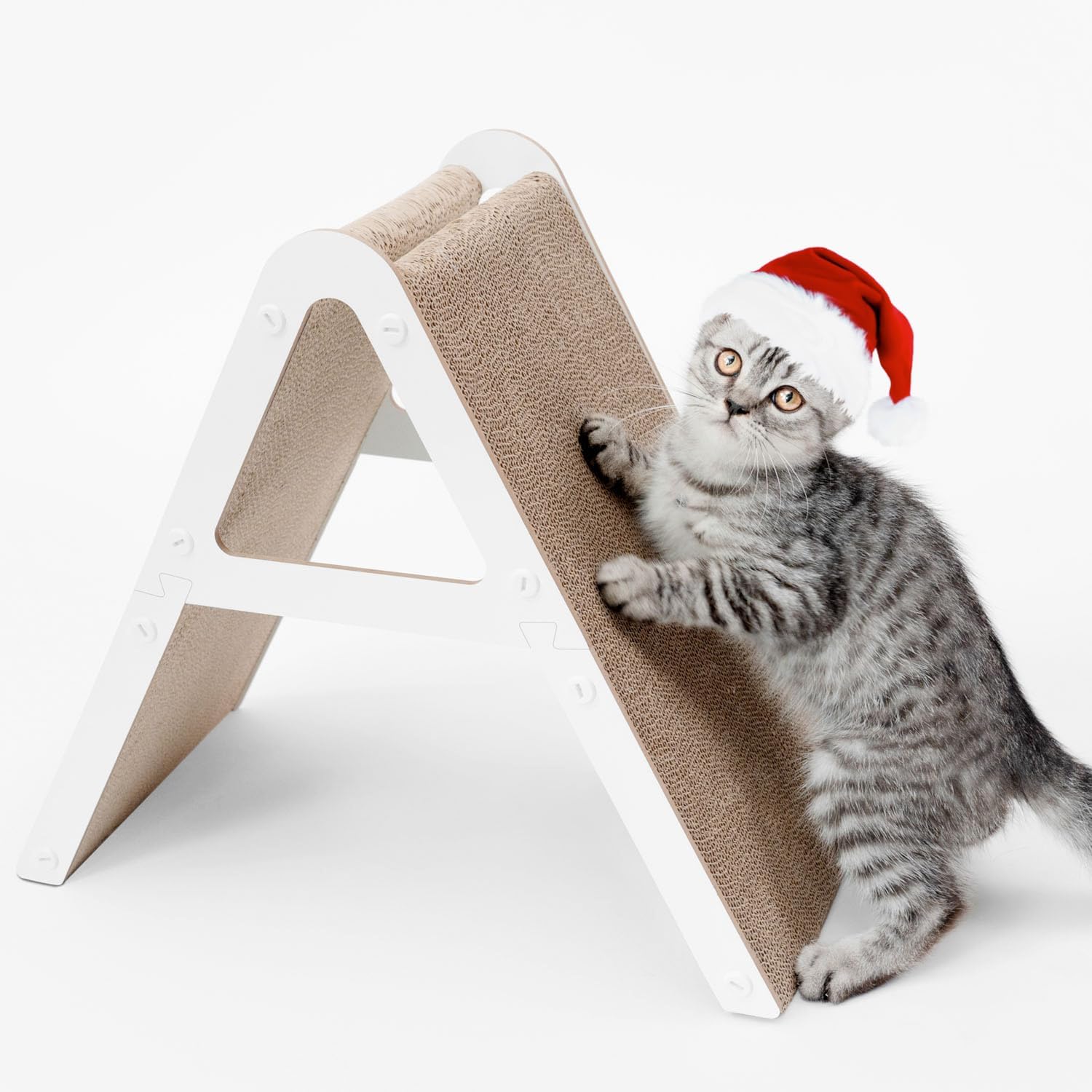 Cardboard Cat Scratcher, Cat Scratch Pads for Multiple Kitten Scratching, Vertical Cat Scratchers for Indoor Cats,Reversible Corrugated Cat Scratching Board Protect Furniture Wall Sofa Bed