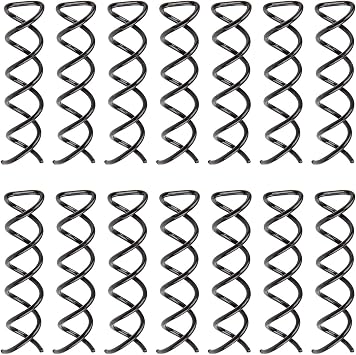Spiral Hair Pin Spin Pin Spiral Hair Clip Spin Clip Bun Stick Pick for DIY Hair Style 20 Pack Black