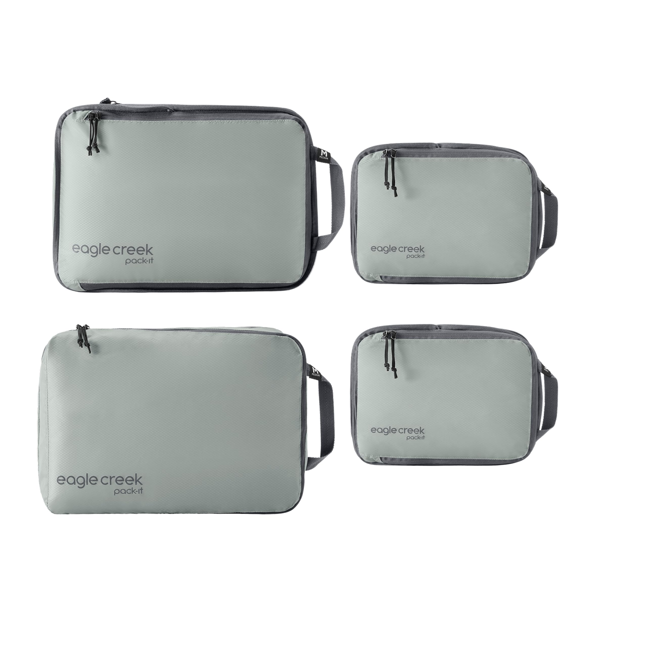 Eagle Creek Pack-It Isolate Carry-On Set, Storm Grey | Compact Compression Cube Set for Optimizing Luggage Space, Convenient Top Handle, Internal Storage Divider, Water-Resistant