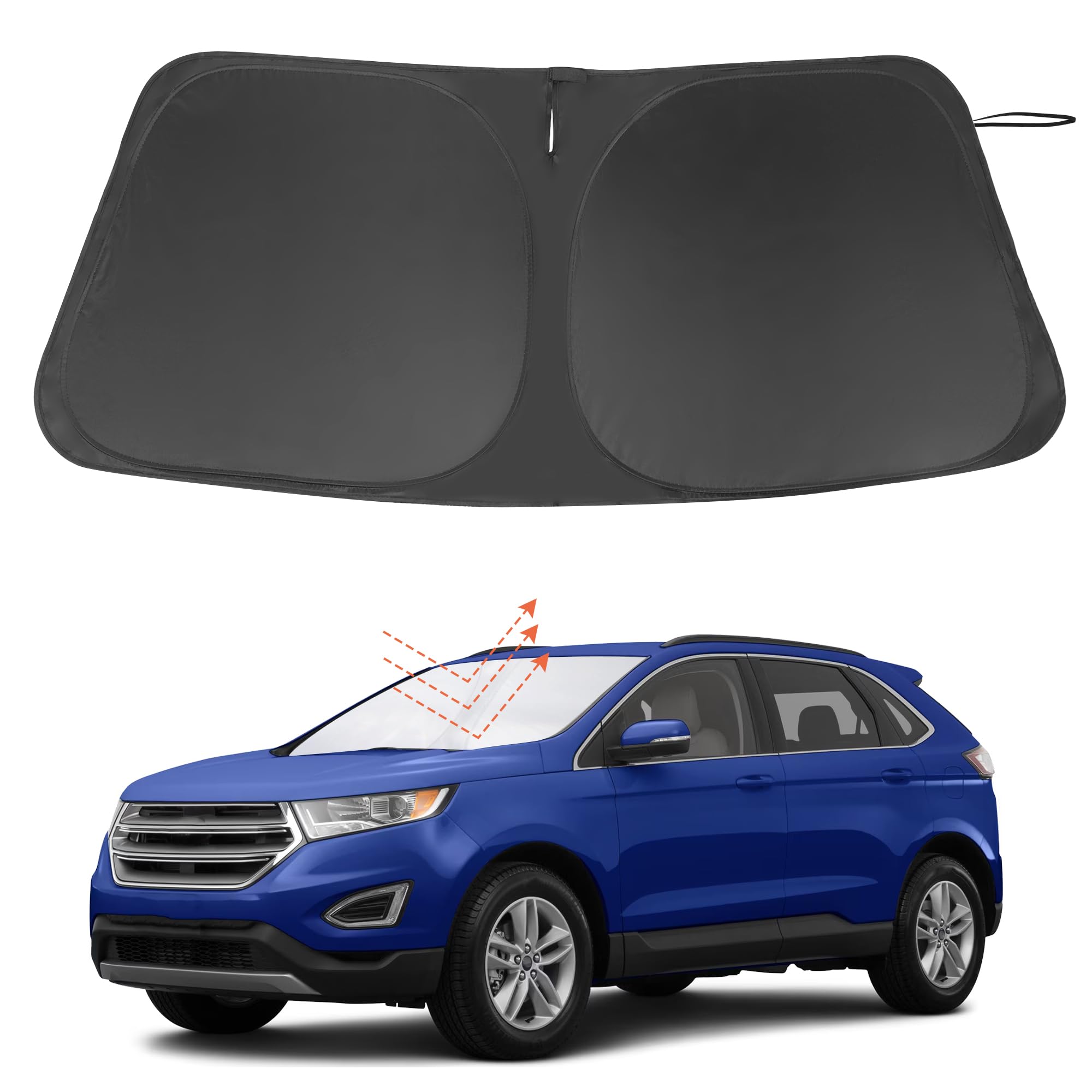 Windshield Sun Shade for 2015-2024 Ford Edge Accessories