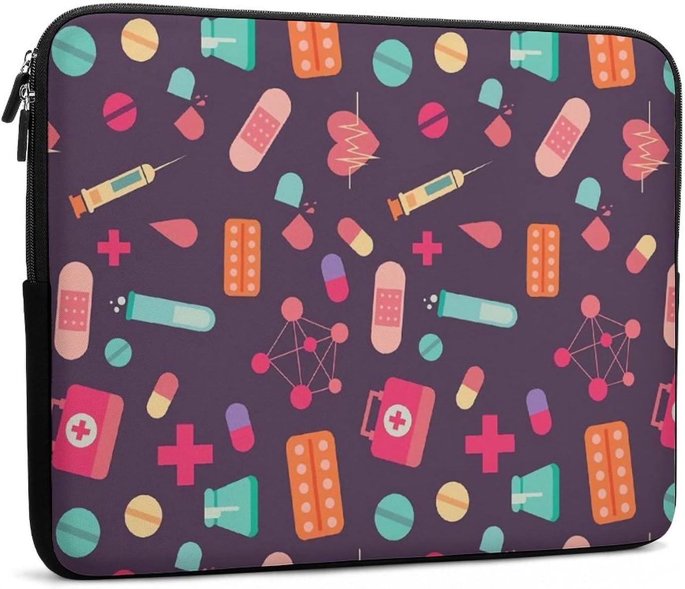 Medical Nursing Laptop Cover Case Protective Laptop Sleeve Bag Briefcase Carrying Case for Men Women 17inch image 3