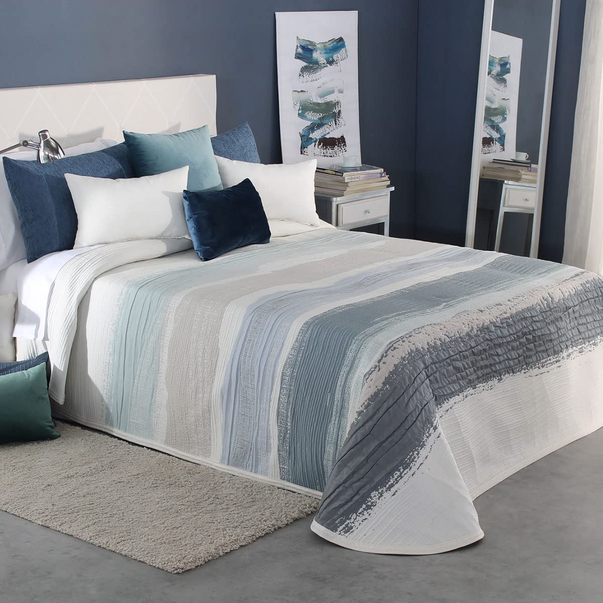 Reig Marti Colcha Capa Movie - Cama 135 Cm - Color Azul C03