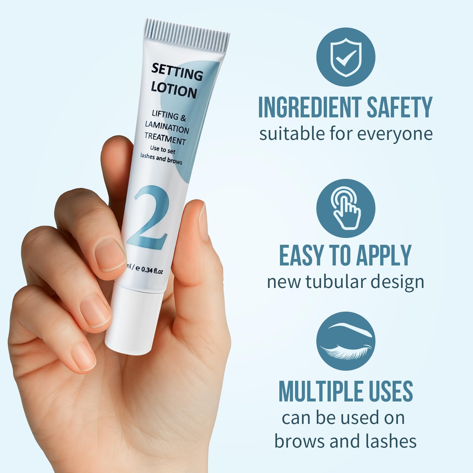 PERMANIA Setting Lotion - New Upgraded for Lash Lift, Blue - Image 3