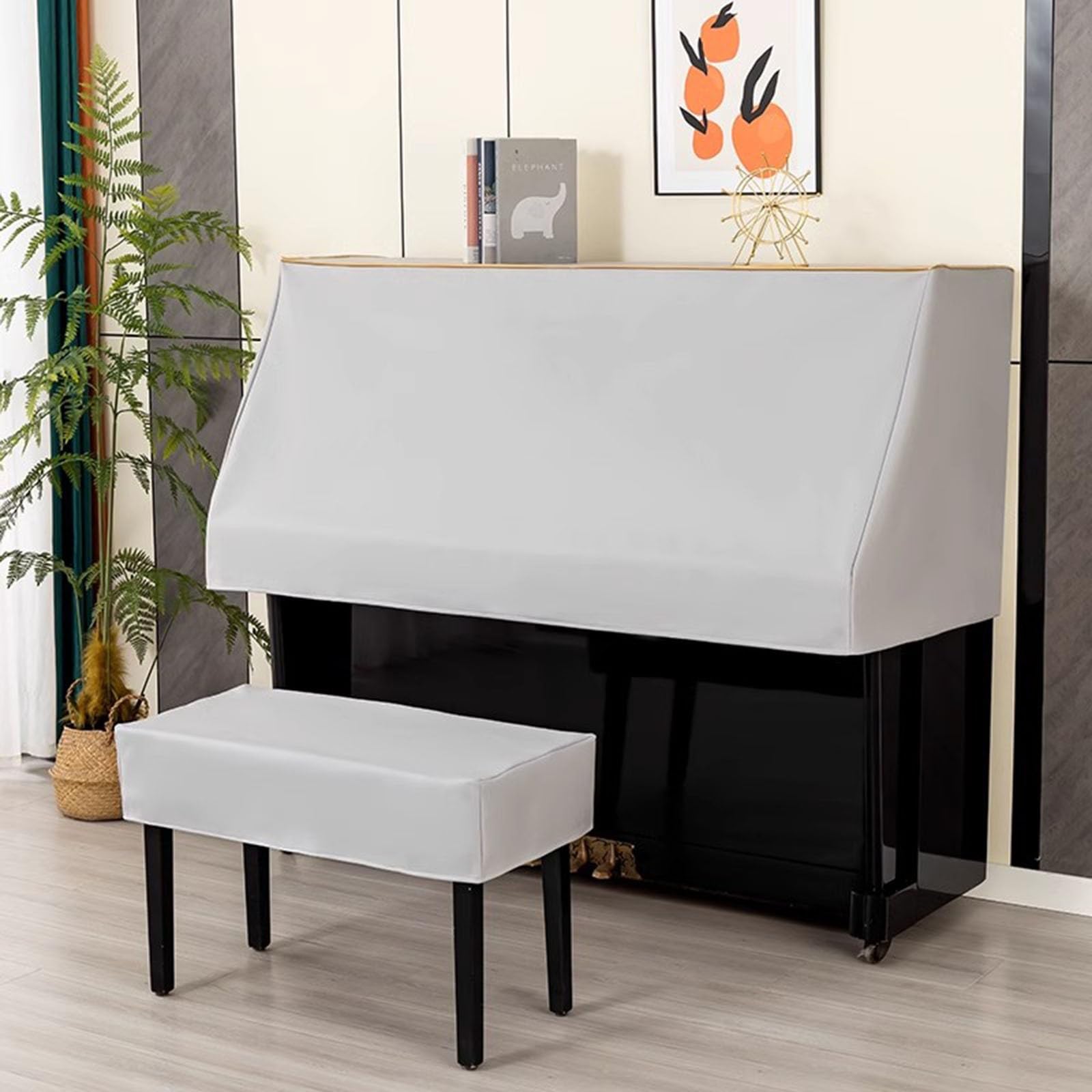 Copertura Pianoforte A Coda Vedreoh - Impermeabile E Antipolvere, Con Rivestimento Per Sgabello, 160cm
