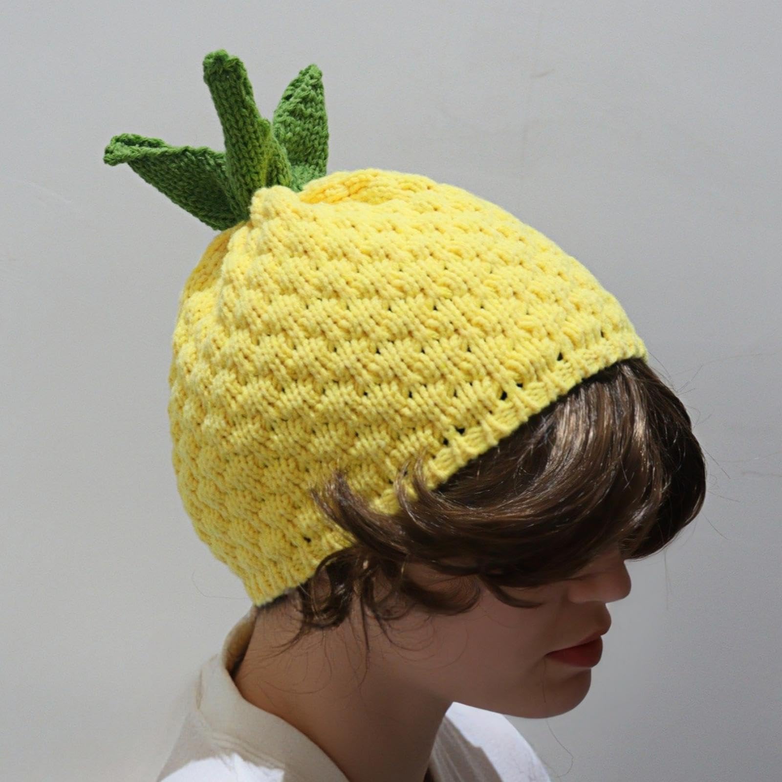 Colcolo Y2K Beanie für Damen, trendiges Cosplay-Kostüm-Zubehör, leichte Strickmütze