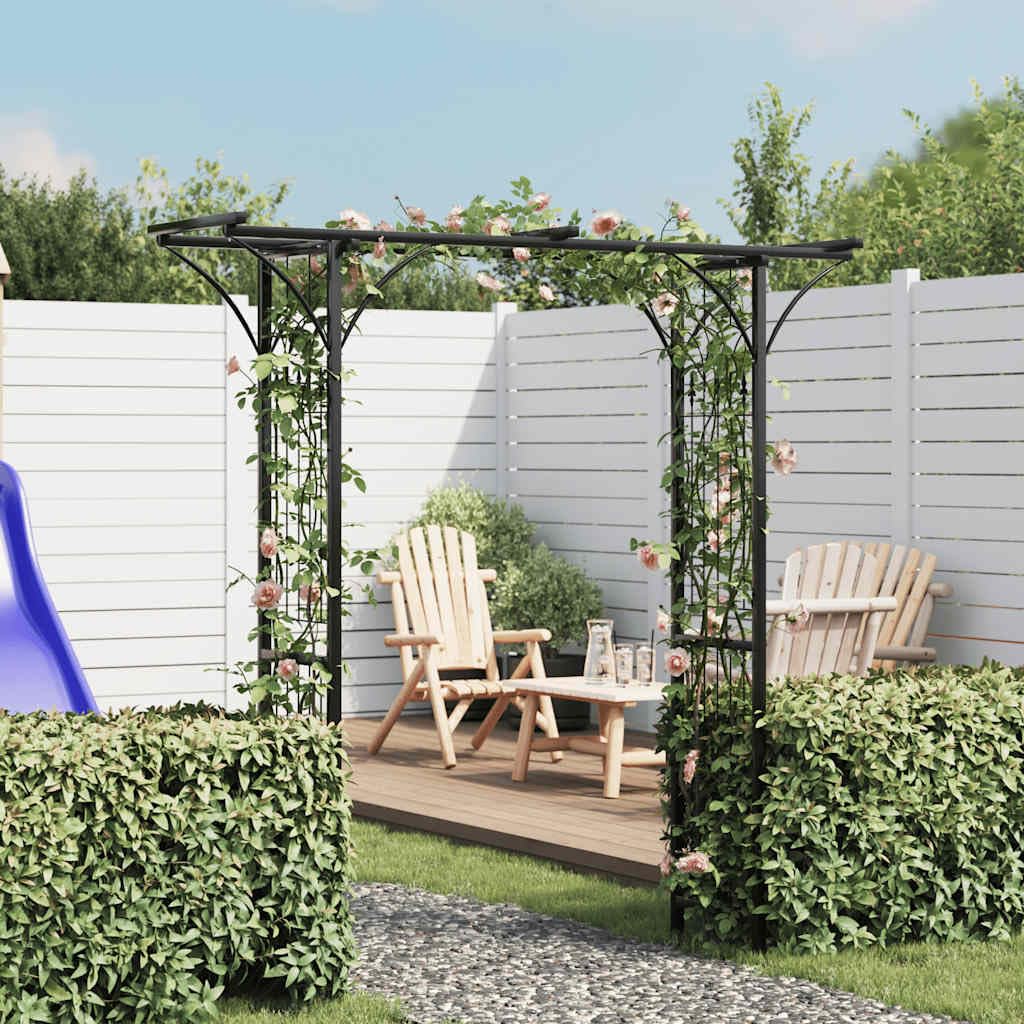 vidaXL Rosenbogen Metall Torbogen Gartenbogen Rankhilfe Rankgitter Spalier