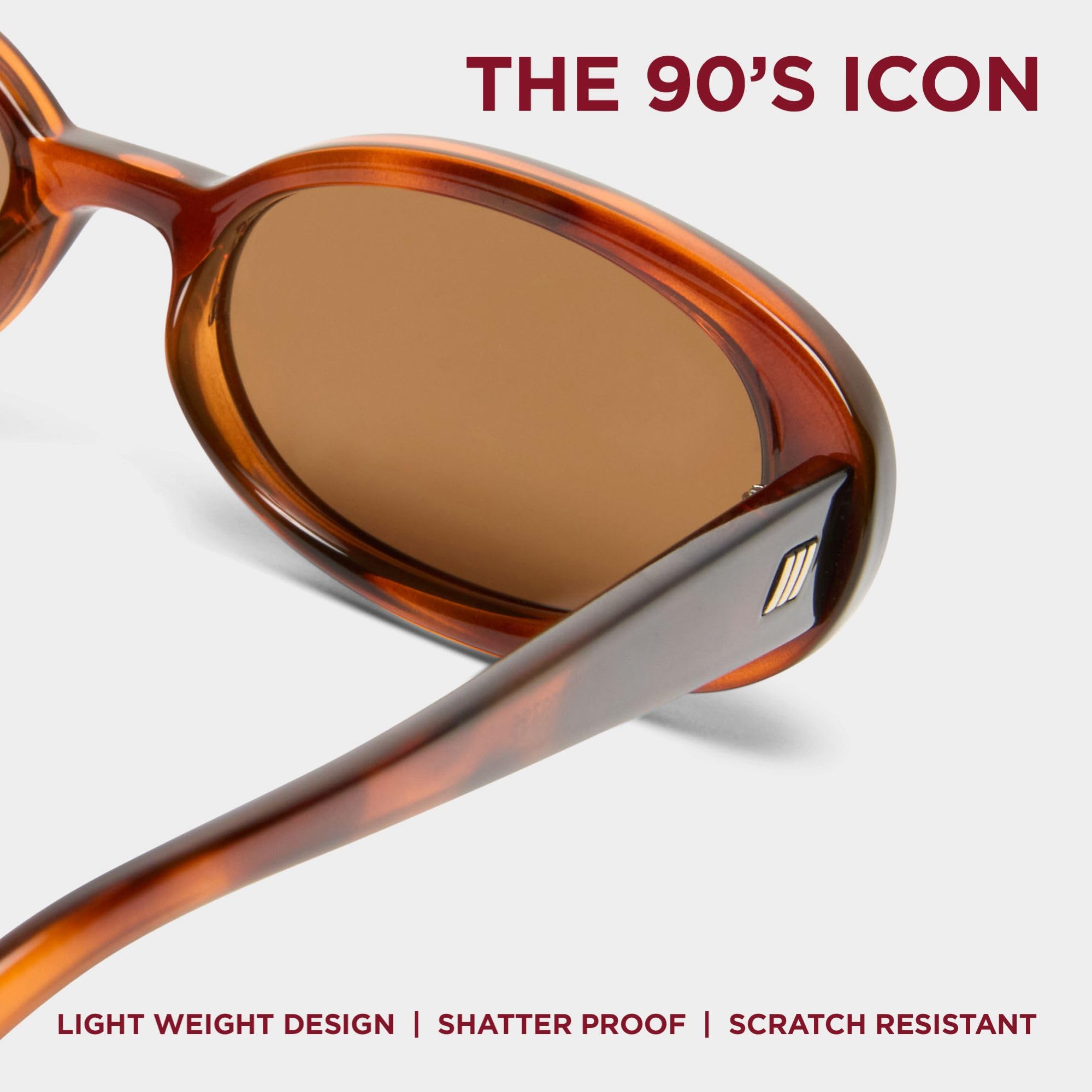 Le Specs. OUTTA LOVE - Sonnenbrille für Damen Ovale Rahmenform mit hohem UV-Schutz