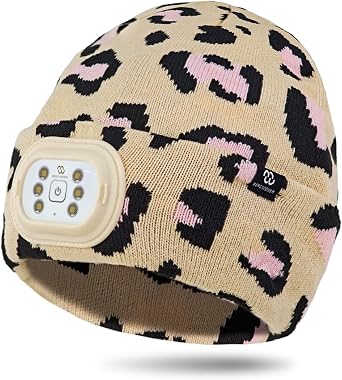 Kids LED Beanie with Light, 3 Adjustable Modes Headlamp Beanie Hat