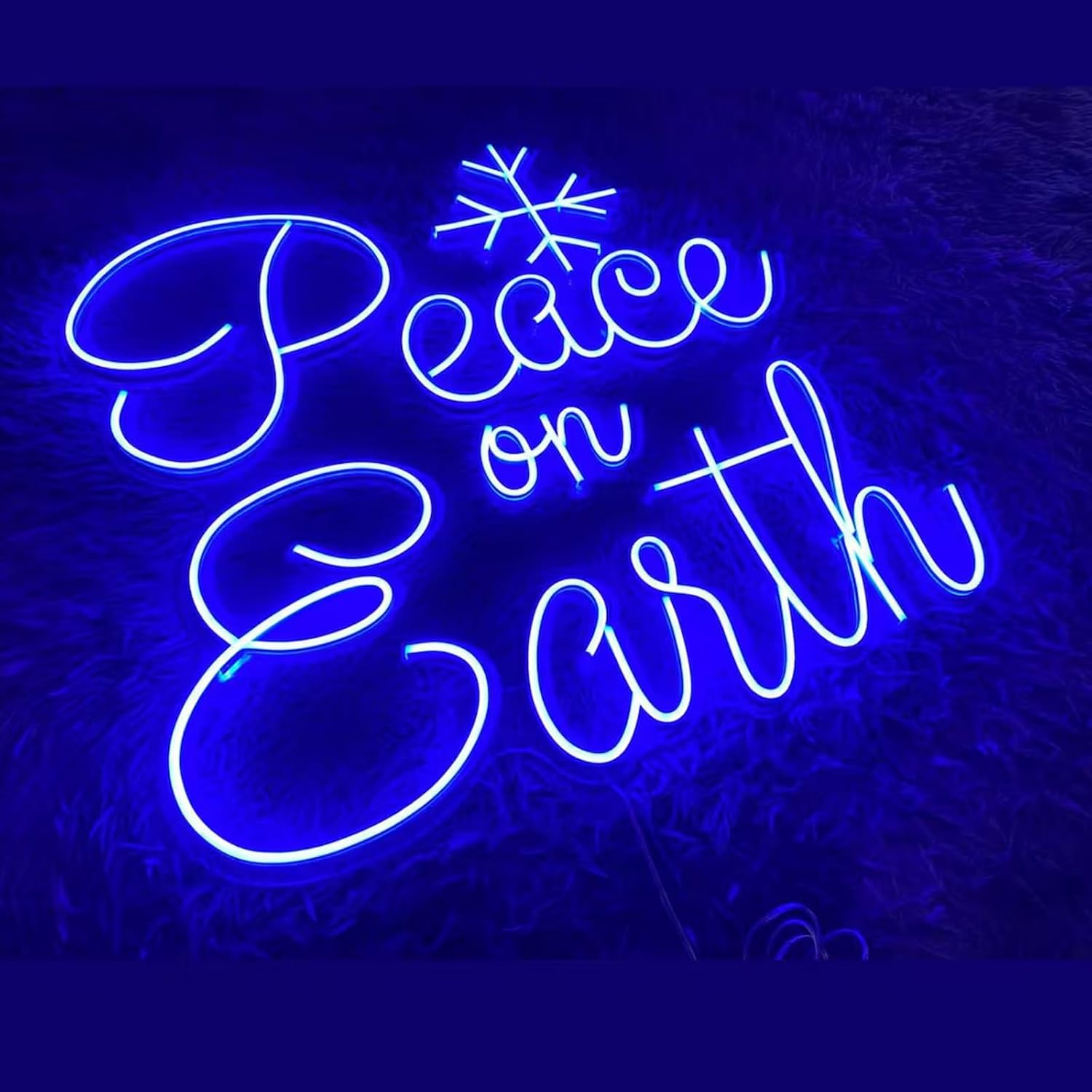 Peace On Earth Neon Sign 22 inches Led Peace On Earth Neon Light Up Signs Peace Branch Room Wall Decor for Home