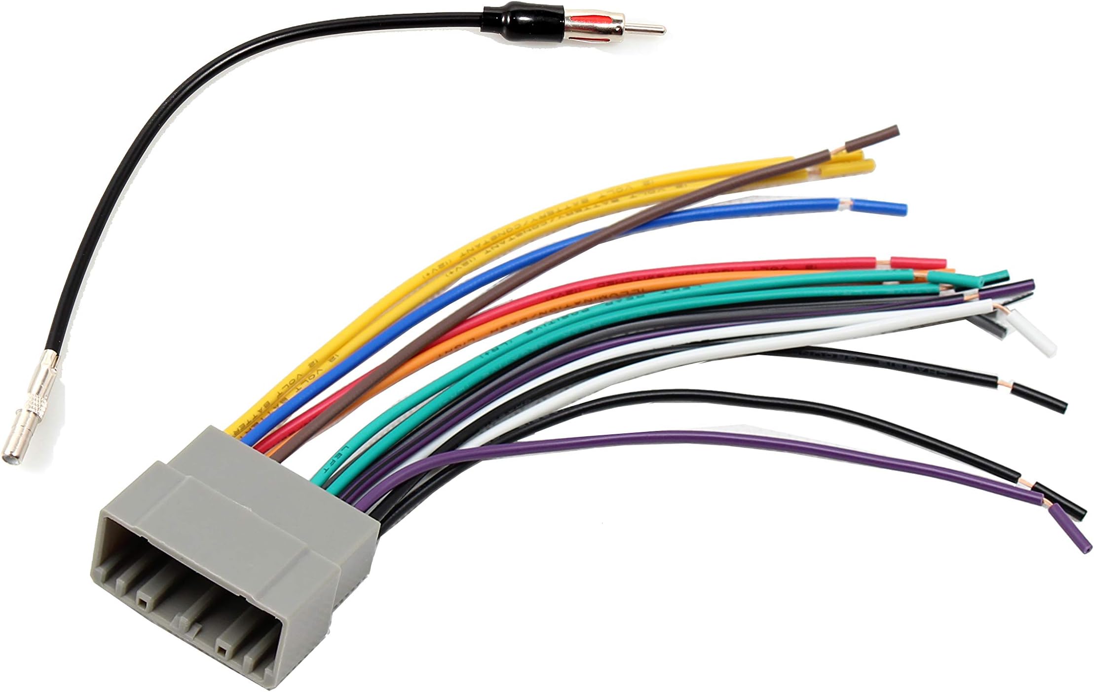 Amazon.com: RED WOLF Aftermarket Radio Install Wire Harness W/Antenna