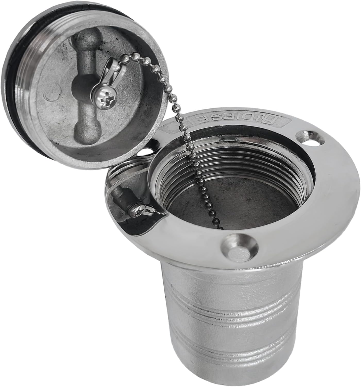 SHENGHUISS Boat Deck Fuel/Gas/Water/Waste Fill/Filler Tank Key Marine 316 Stainless Steel Deck Filler Marine Hardware for Yacht Caravan
