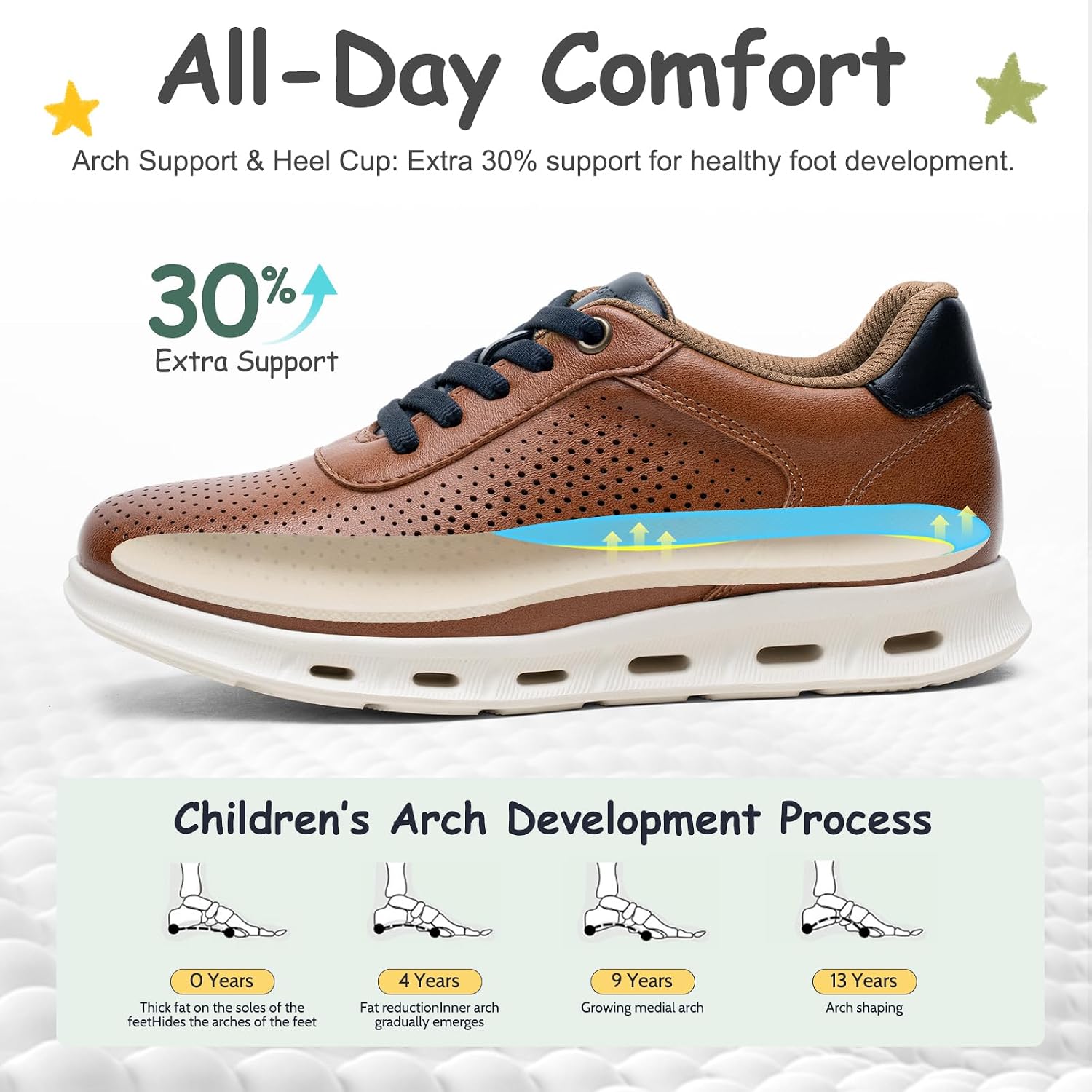 Marcport School Shoes for Boys Kids Casual Dress Sneakers