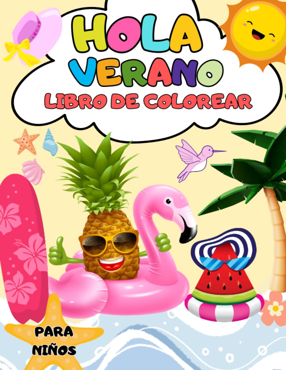 Verano Libro De Colorear Para Ninos Dibujos Para Colorear Con ...
