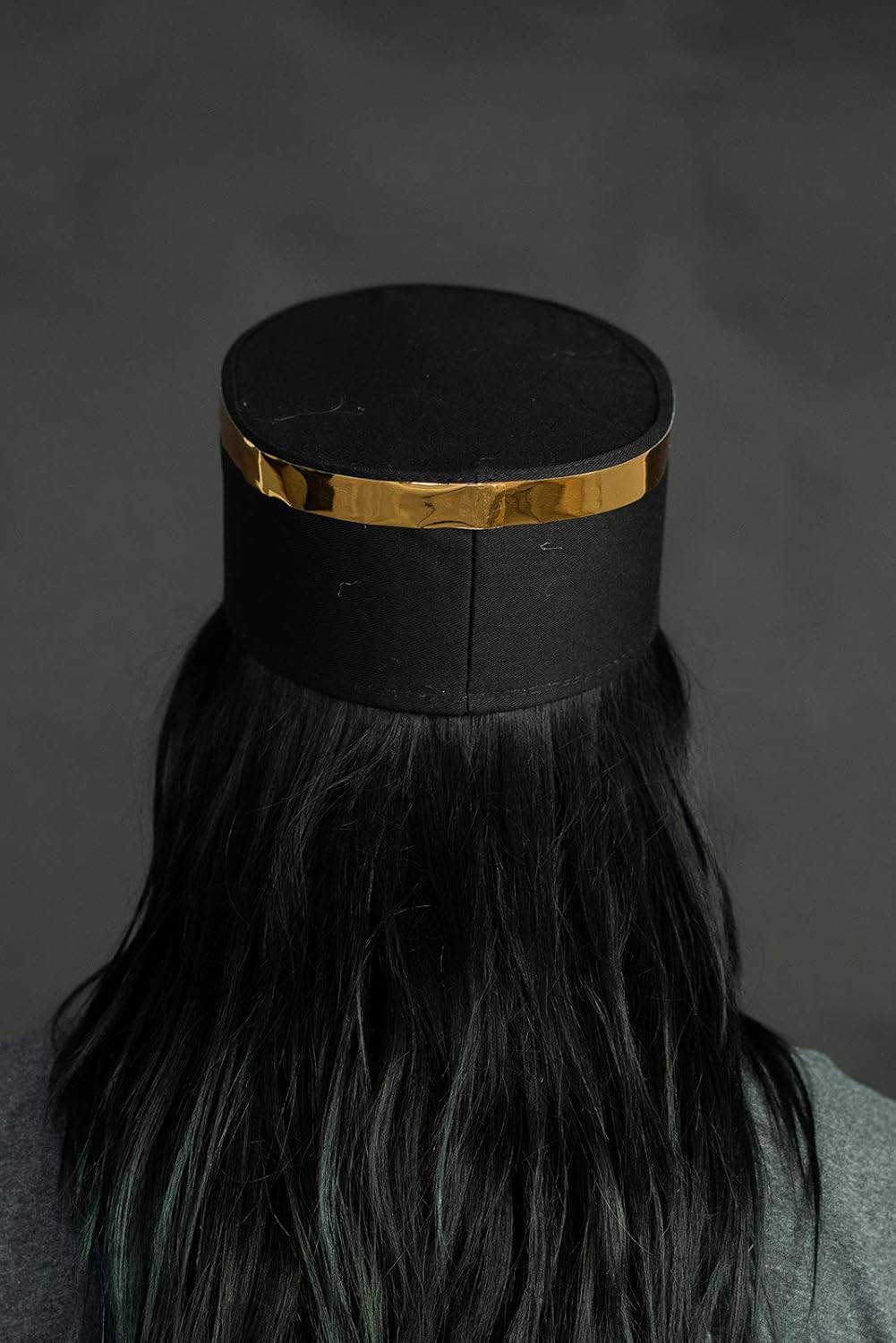 Nicky Bigs Novelties Adult Deluxe Train Conductor Hat - Brakeman Railroad Engineer Hats - Halloween Costume Accessory, Black Gold, Adjustable Size - Image 6