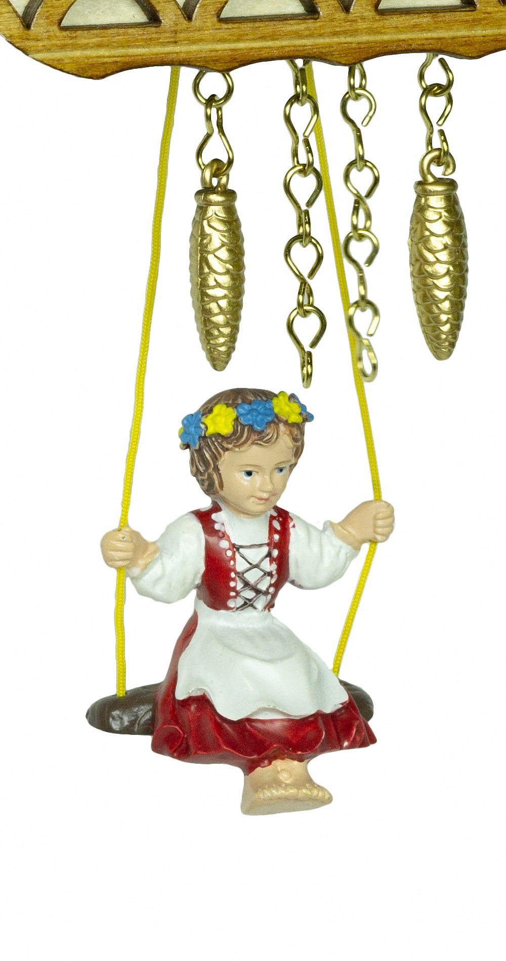 Kuckulino Pendulette en miniature de la Forêt Noire maison de la Forêt-Noire avec mouvement quartz et chant du coucou TU 2004 SQ