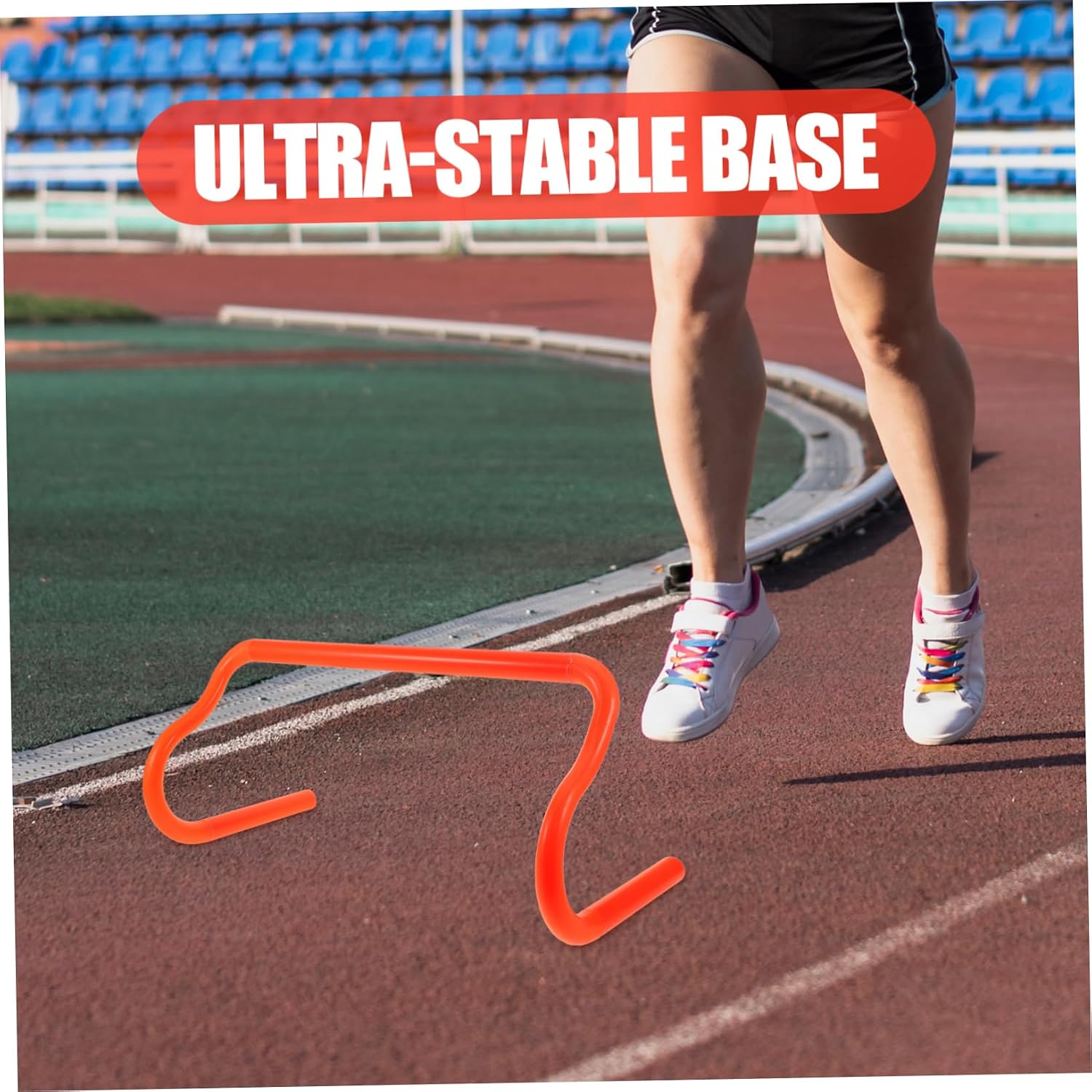 WOONEKY Portable Detachable Agility Training Hurdles PVC Football Strength Training Equipment for Speed Development Suitable for Outdoor Use and Athletes