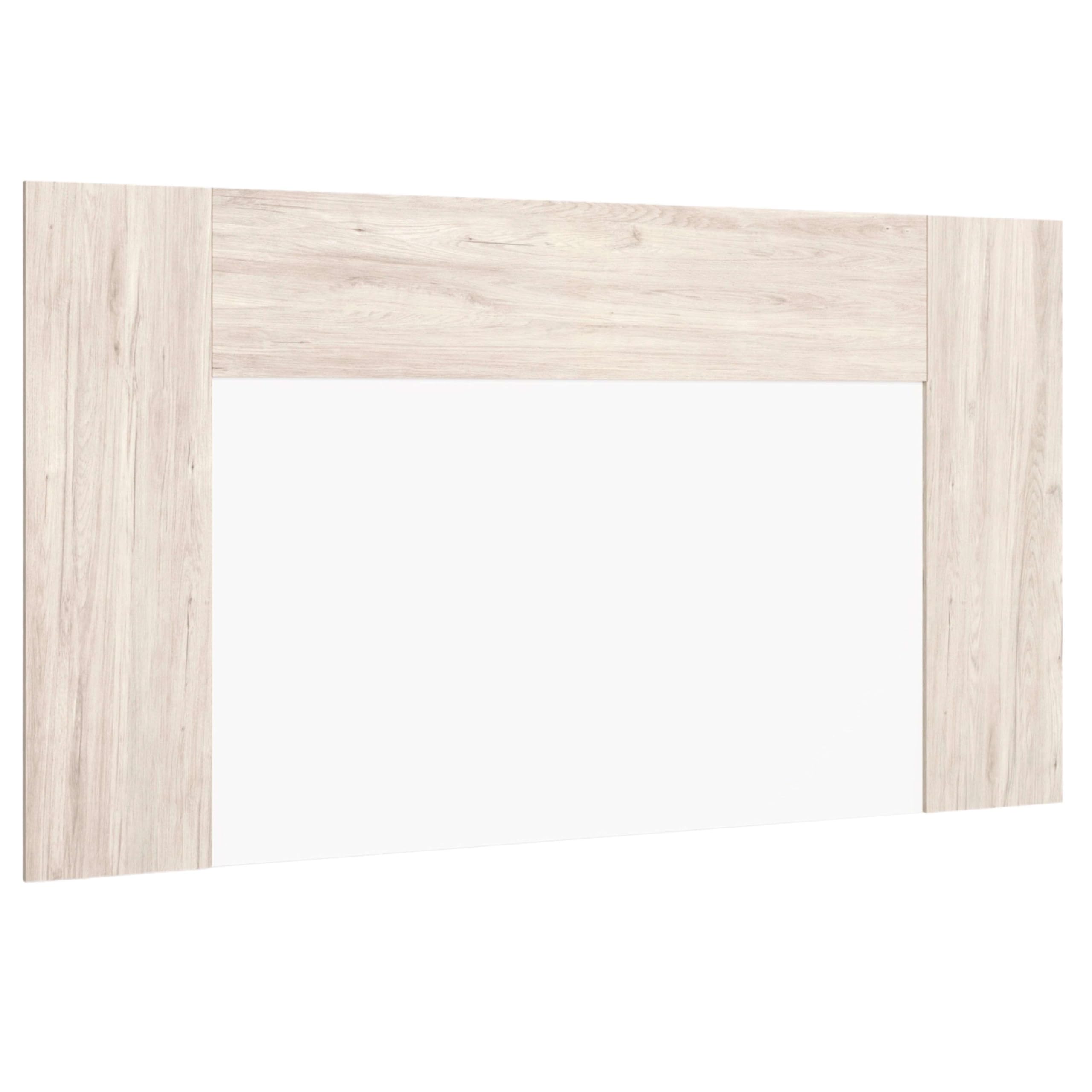 FABRIKIT Cabecero Luce cabecera Cama Dormitorio Color Blanco y Sahara 90x163x3cm