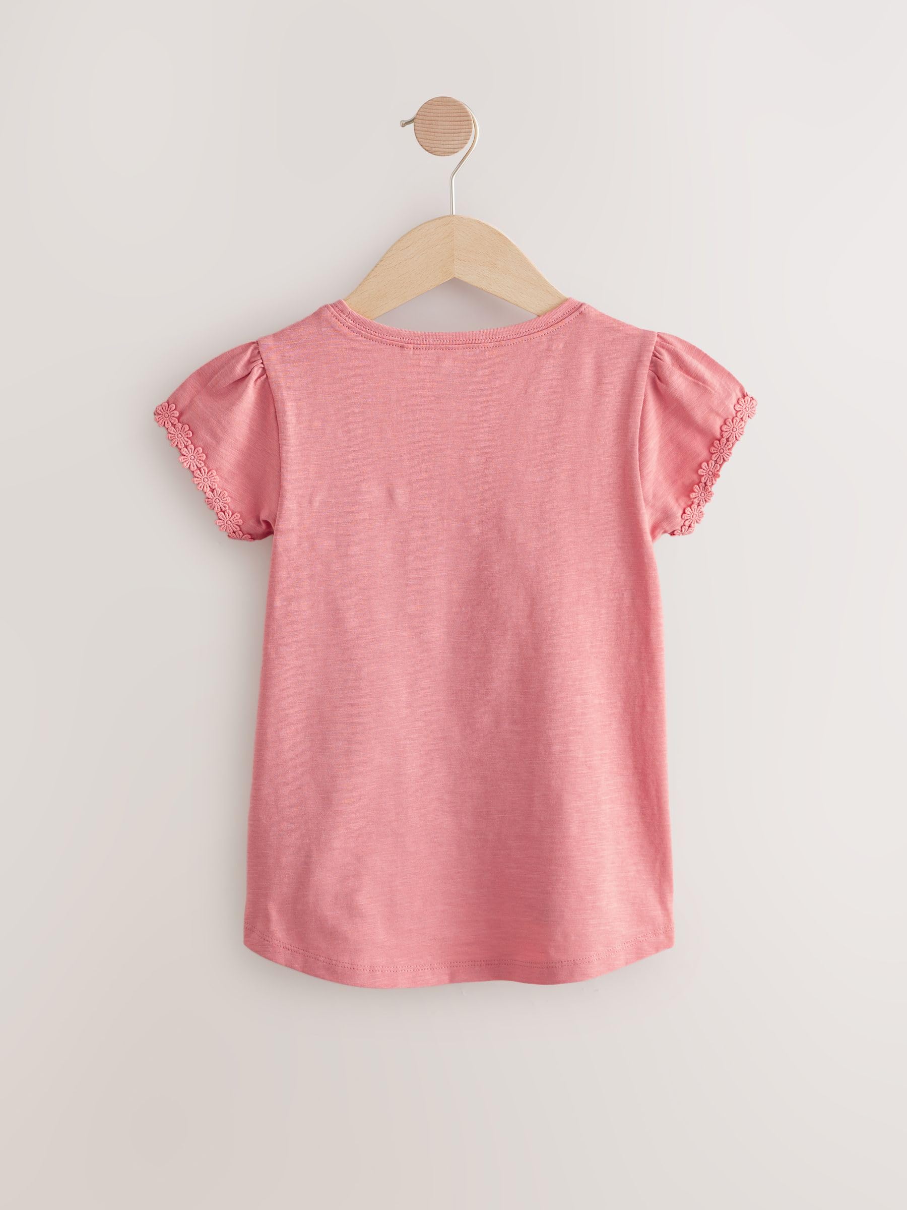 NEXT Niñas Pack de 3 Camisetas con Ribete de Margaritas