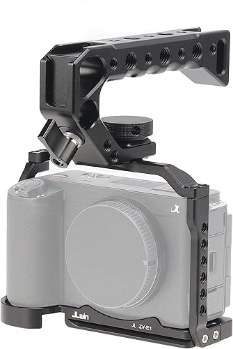 Vista 51 de Fotga Soporte estabilizador de jaula de cámara de aluminio de aleación + mango superior para Sony A7C ILCE-7C α7C sin espejo DSLR cámara de vídeo